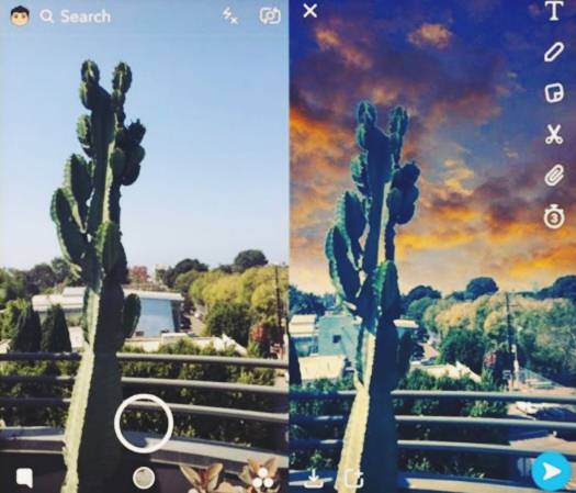 SnapChat Sky Filters