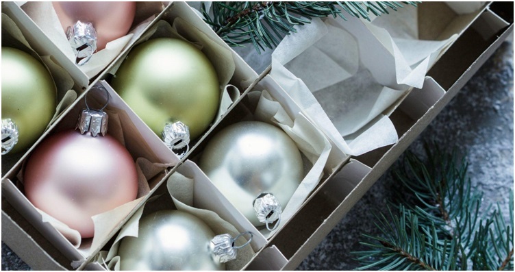 Christmas ornament boxes