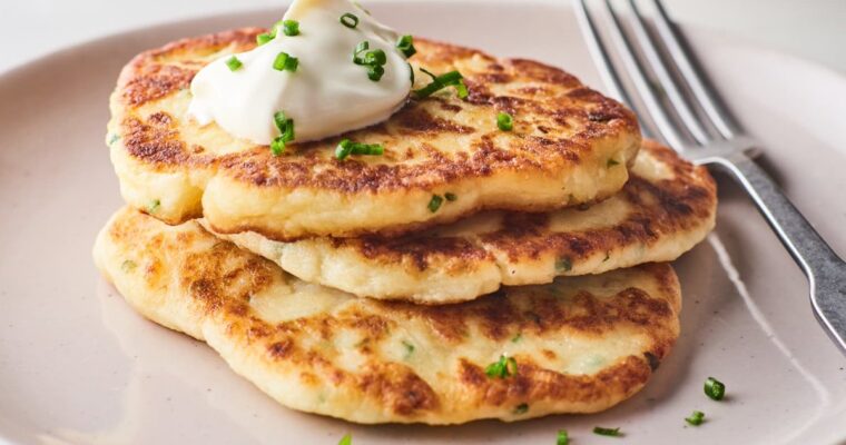 Potato Pancakes with Onions