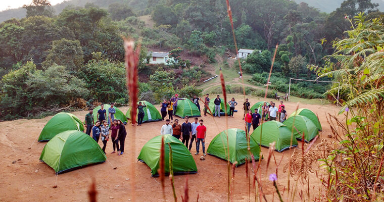 Camping and trekking activities in Coorg
