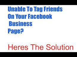 How to tag a friend on a Facebook business page