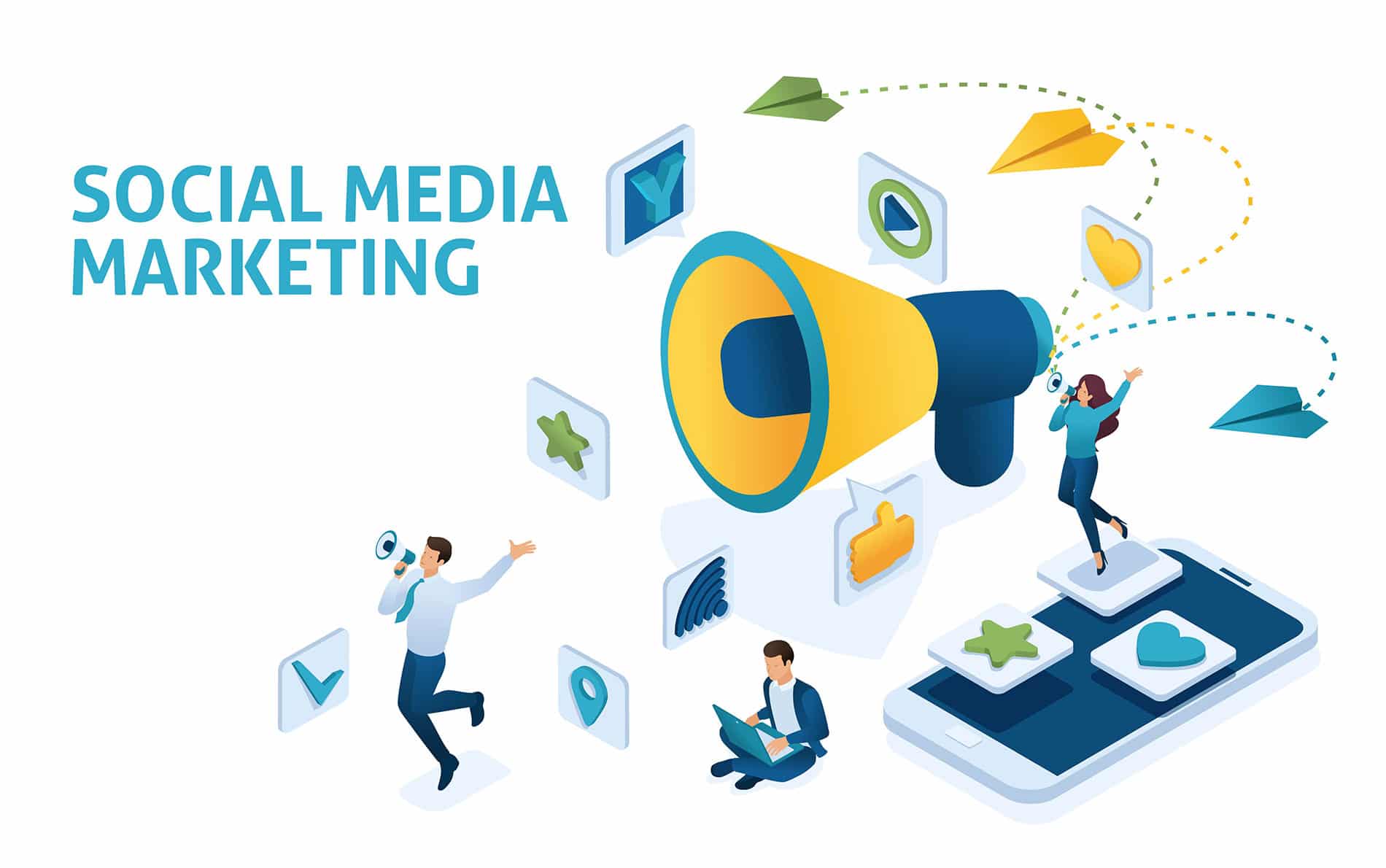 What are some of the typical services offered by a social media marketing company