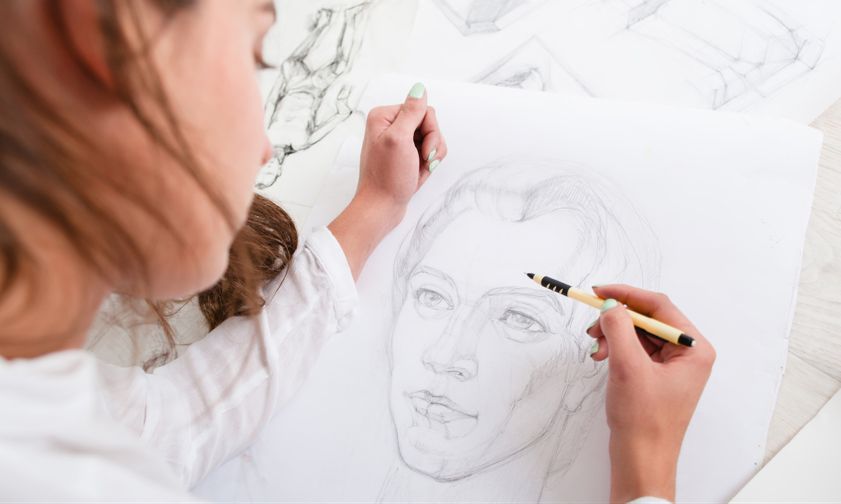 Tips for drawing portraits in pencil – shading